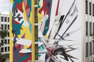 Daniel Man, Mirko Reisser (DAIM) | ''Layermania'' | SCALE Wall Art Munich at former Siemens Campus, Munich-Obersendling / Germany | 2017 | © The artists | Courtesy: PAT ART LAB / PATRIZIA KinderHaus-Stiftung | Photo: MRpro