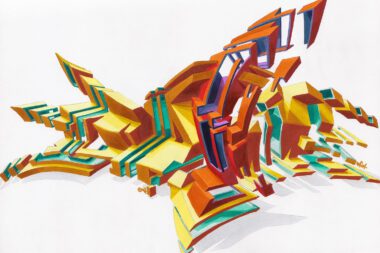 "DAIM - Explosion" | marker on paper | 29,7 x 42 cm | 1997 © DAIM