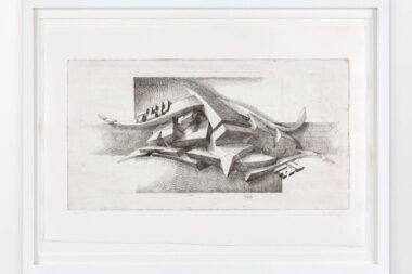 ''Serie 10 mA (Variation)'' | copperplate etching on copperplate-printpaper with deckles on four edges | 39 x 55 cm / 15.3 x 21.6 inch | 1997 | Unikat variation | Edition 13 of 17, handsigned and numbered | © Mirko Reisser (DAIM) | Photo: MRpro