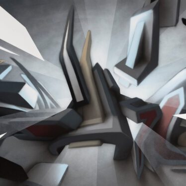 ''DAIMwave - Shining backlight'' | Spraypaint on aluminium plate | 125 x 205 x 1,5 cm / 49.2 x 80.7 x 0.6 inch | 2016 | © Mirko Reisser (DAIM) | Courtesy: Sammlung Fahrni | Photo: MRpro