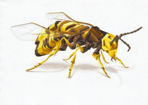 "DAIMwasp" | marker on paper | 29,7 x 42 cm | 1997 | © DAIM