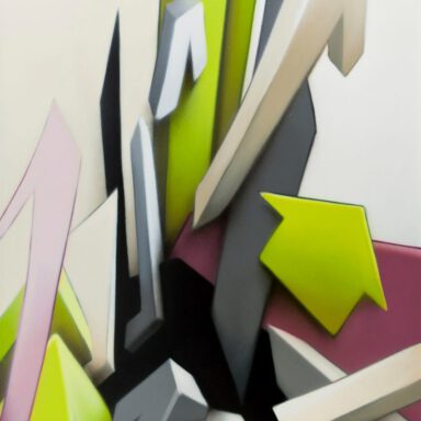 "AIM - exploration Gastein, Interpretation part 2" | Spraypaint on canvas |150 x 100 cm | 2011 | © Mirko Reisser (DAIM) | Courtesy: ReinkingProjekte | Photo: MRpro