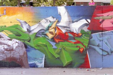 Splitt / Croatia | 1998 | © DAIM (part of a wallpainting together with 2Fast, Baba, Lunar, Seemso, Loomit, Neck, Moritz, Crone, B SEa, Sener, Senk 1)