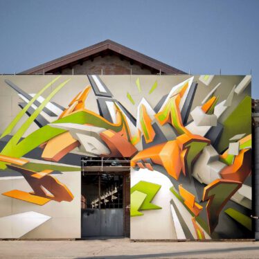 "DAIM - exploration" | Spraypaint on woodpanels | Venice / Italy | Project / Exhibition: "Walls – L’arte al Muro" | Fondazione Bevilacqua La Masa | 2007 | © Mirko Reisser (DAIM) | Courtesy: REINKINGPROJEKTE | Photo: MRpro