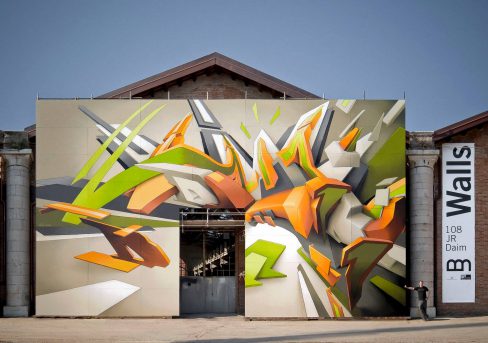 "DAIM - exploration" | Spraypaint on woodpanels | Venice / Italy | Project / Exhibition: "Walls – L’arte al Muro" | Fondazione Bevilacqua La Masa | 2007 | © Mirko Reisser (DAIM) | Courtesy: REINKINGPROJEKTE | Photo: MRpro